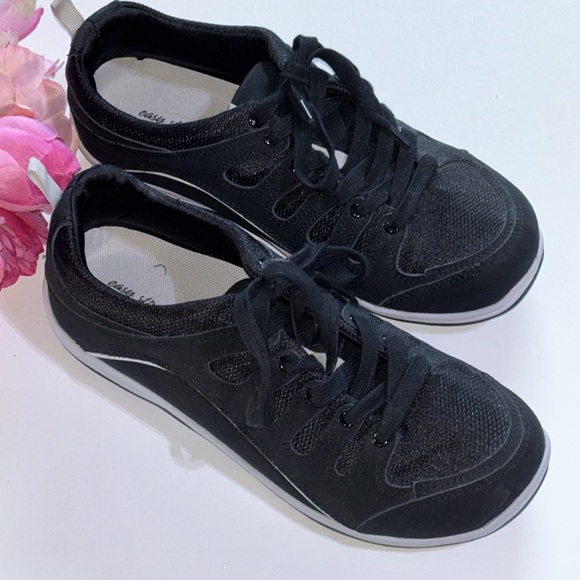 Easy Street Women's Ellen Sport Oxfords Black 9 1/2 N Work Shoes Mom Shoes - Picture 14 of 16